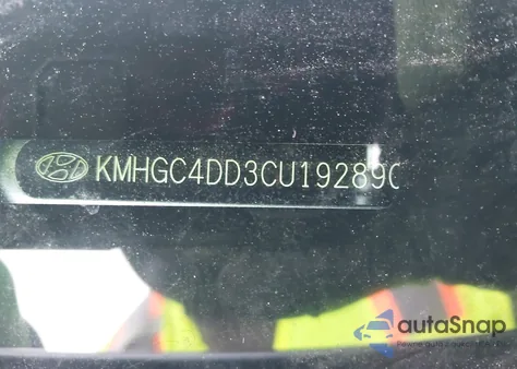 2012 Hyundai Genesis 3.8 from USA, damaged, VIN KMHGC4DD3CU192890